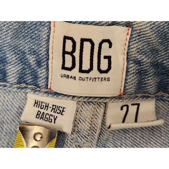 NWT BDG Urban‎ Outfitters High Rise Baggy Denim Blue Jeans Women's 27 - Picture 6 of 8